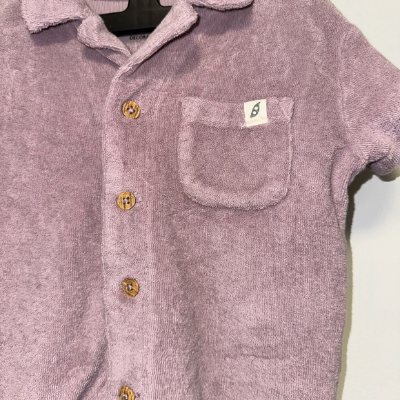 Boys Girls easy-peasy Set Size 12M Purple NWOT NEW Organic cotton Terry Cloth - Picture 5 of 11
